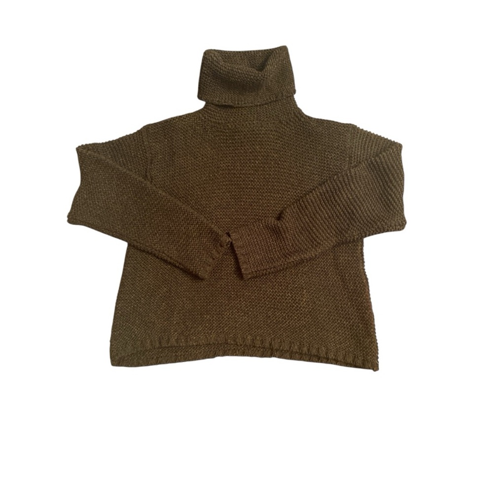 Olsen Chunky Knit Brown Turtleneck Sweater
Size 12 BNWT
